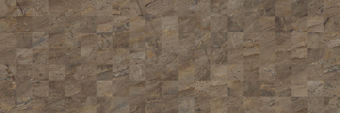 Керамическая плитка Laparet Royal Плитка настенная коричневый мозаика 60054, цвет коричневый, поверхность глянцевая, прямоугольник, 200x600