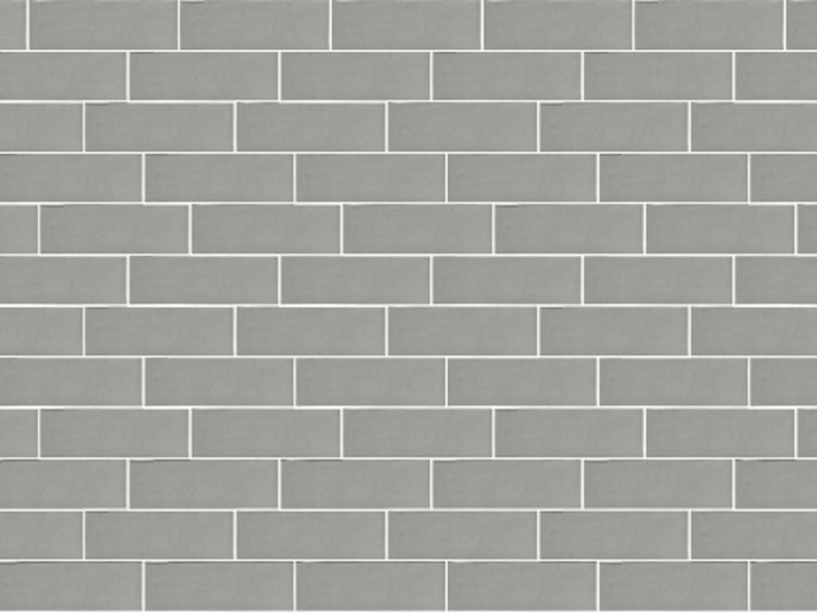 Керамическая плитка Ornamenta Pick’n Brick Grigio PB0515G, цвет серый, поверхность матовая, под кирпич, 50x150
