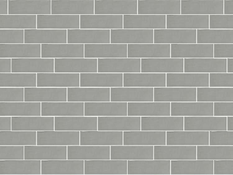 Керамическая плитка Ornamenta Pick’n Brick Grigio PB0515G, цвет серый, поверхность матовая, под кирпич, 50x150