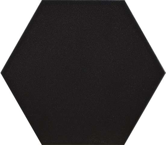 Керамогранит Pamesa Mayfair Negro, цвет чёрный, поверхность сатинированная, шестиугольник, 198x228