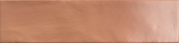 Керамическая плитка Natucer Evoke Clay, цвет терракотовый, поверхность глянцевая, под кирпич, 65x260
