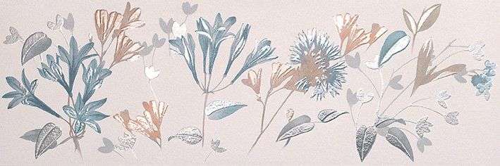 Керамическая плитка Fap Deco&More Flower Romance fRCL, цвет бежевый, поверхность матовая, прямоугольник, 305x915