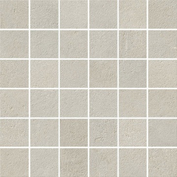 Керамогранит Мозаика Impronta I Cementi Beige Mosaico FL023MA, цвет бежевый, поверхность матовая, квадрат, 300x300