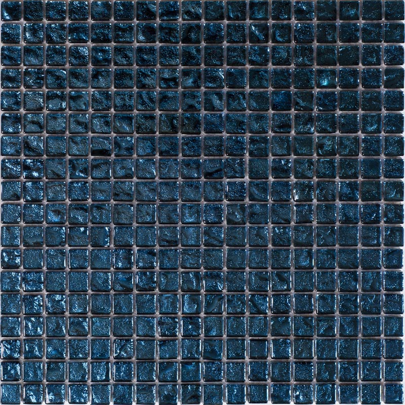 Мозаика Alma Mosaic Beauty BV14, цвет синий, поверхность глянцевая, квадрат, 295x295