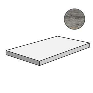 Ступени Rex Planches Perle GR. ANG. SX 756109, цвет серый, поверхность матовая, прямоугольник с капиносом, 400x1200