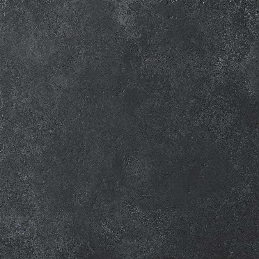 Керамогранит Monocibec Pietra Castello Bard Nat Ret 124824, цвет чёрный тёмный, поверхность матовая, квадрат, 600x600