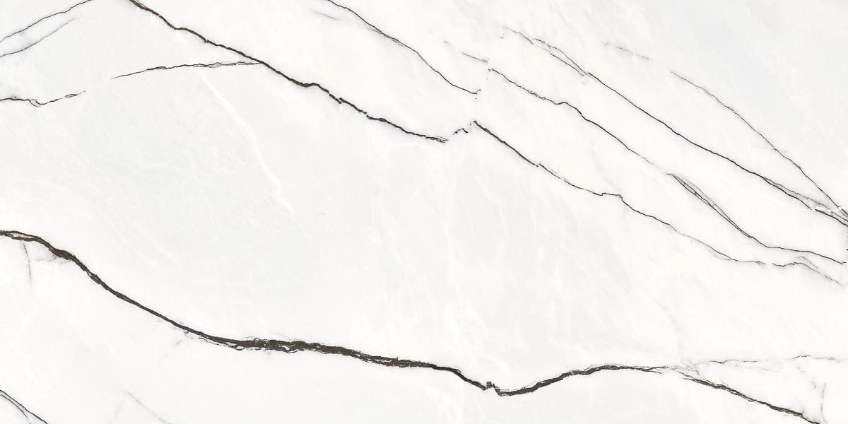 Керамогранит Axima Bonn Белый, цвет белый, поверхность матовая, прямоугольник, 600x1200