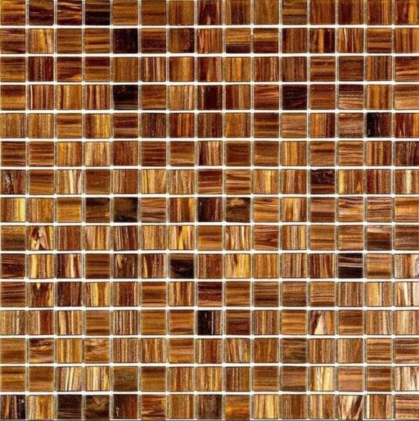 Мозаика Alma Mosaic Stella STE143, цвет коричневый, поверхность глянцевая, квадрат, 327x327
