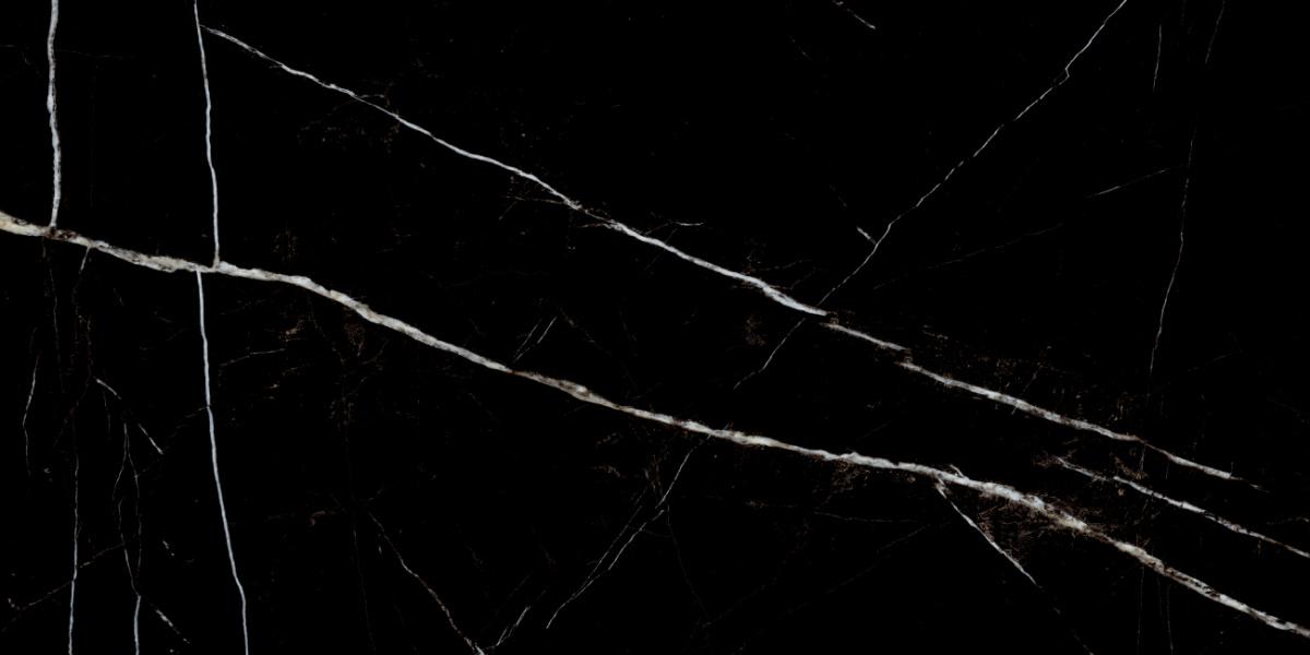 Керамогранит Laparet Black Marquna полированный, цвет чёрный, поверхность полированная, прямоугольник, 600x1200