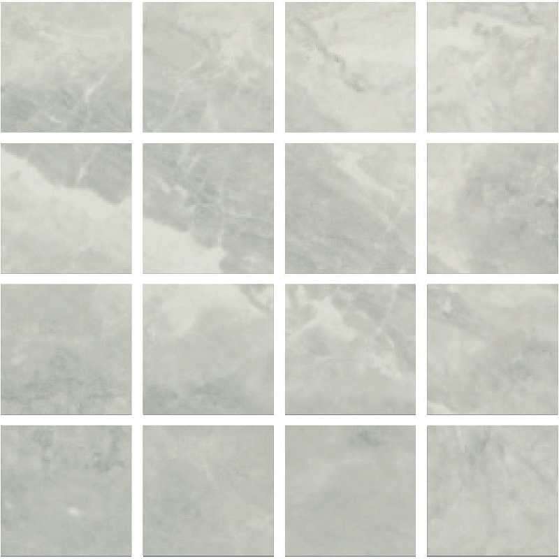 Мозаика Pamesa Malla Arezzo Perla, цвет серый, поверхность глянцевая, квадрат, 300x300