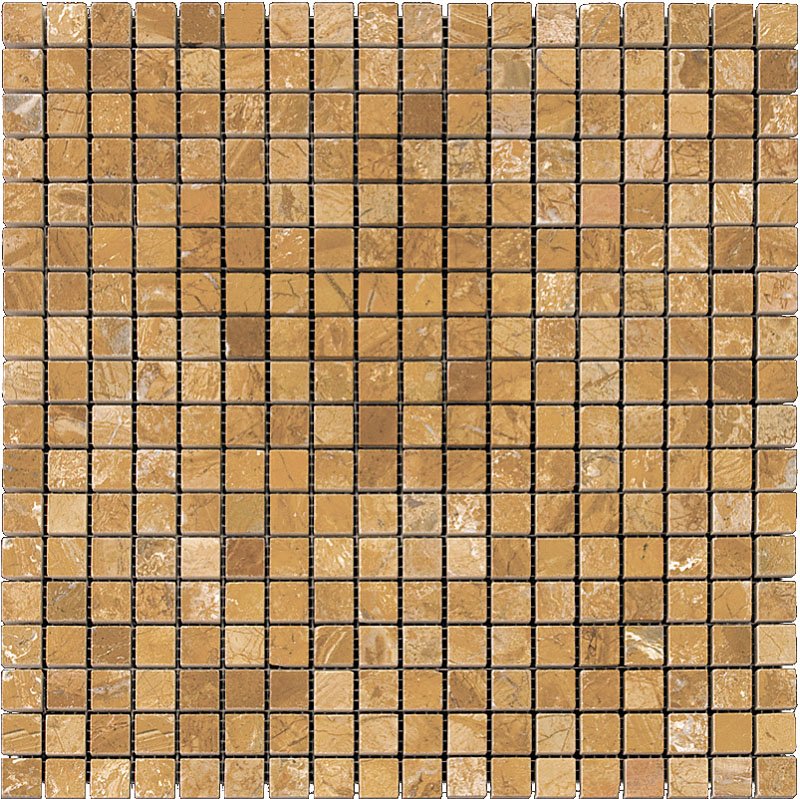Мозаика Natural Mosaic Adriatica (1,5X1,5) 7M097-15P, цвет коричневый, поверхность полированная, квадрат, 305x305
