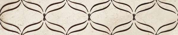 Бордюры Керамин Фриз Мокка 3, цвет бежевый, поверхность глянцевая, прямоугольник, 84x400