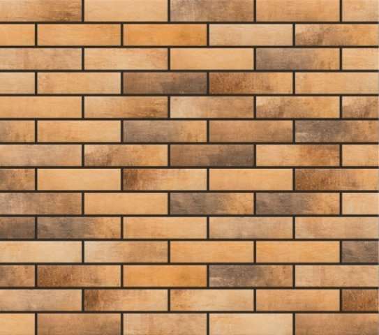Клинкер Cerrad Loft Brick Curry, цвет оранжевый, поверхность матовая, под кирпич, 65x245