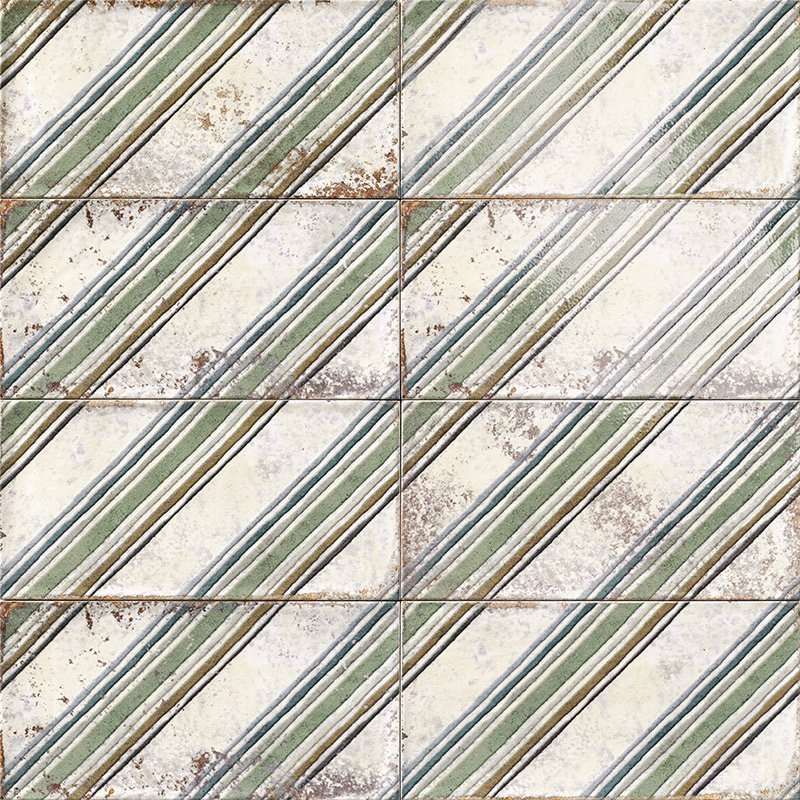 Керамическая плитка Mainzu Atelier Arquitect White, цвет разноцветный, поверхность глянцевая, прямоугольник, 150x300