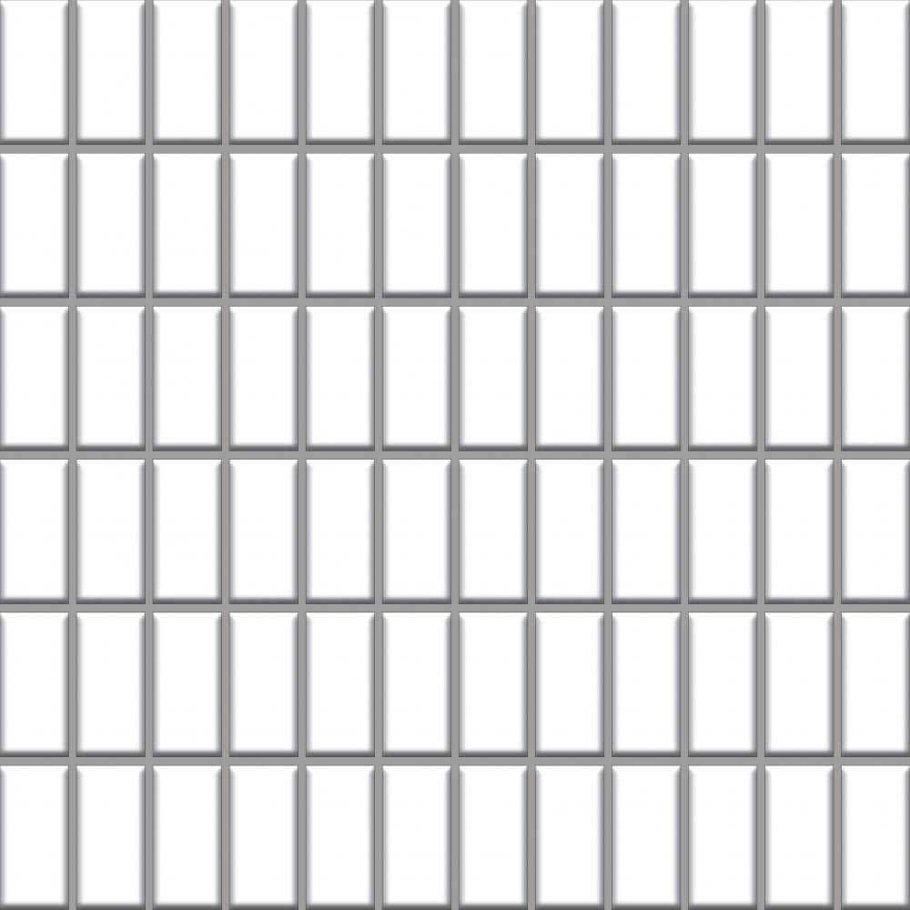 Мозаика Paradyz Altea Bianco Mozaika (2,3x4,8), цвет белый, поверхность матовая, квадрат, 298x298