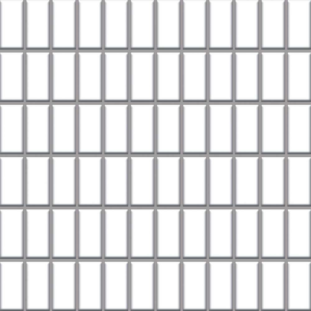 Мозаика Paradyz Altea Bianco Mozaika (2,3x4,8), цвет белый, поверхность матовая, квадрат, 298x298