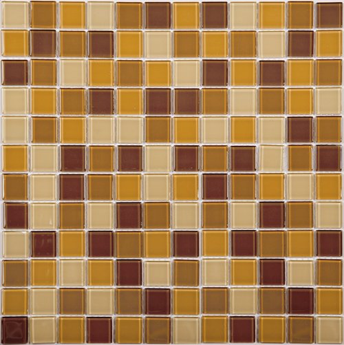 Мозаика NS Mosaic J-326, цвет коричневый, поверхность глянцевая, квадрат, 318x318