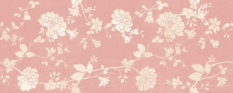 Декоративные элементы Mayolica Athelier Decor, цвет розовый, поверхность глянцевая, прямоугольник, 280x700