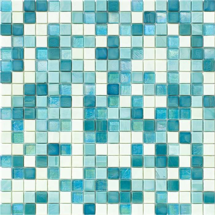 Мозаика L'Antic Colonial Water Mountain Lake Absolute 100273648, цвет белый голубой, поверхность матовая, квадрат, 296x296