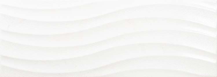 Керамическая плитка Navarti Flat Ondas Blanco Brillo, цвет белый, поверхность глянцевая, прямоугольник, 250x700