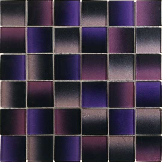 Мозаика Dune Contract Mosaics Prisma 187211, цвет фиолетовый, поверхность глянцевая, квадрат, 298x298