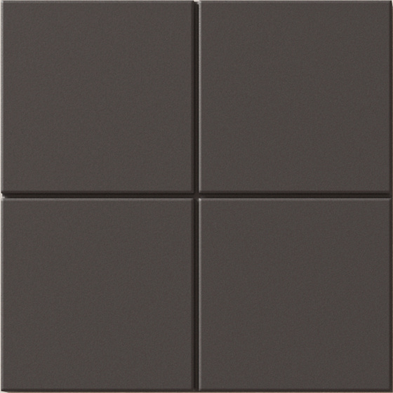 Керамогранит Wow Raster Grid M Basalt 131363, цвет чёрный, поверхность матовая, квадрат, 150x150