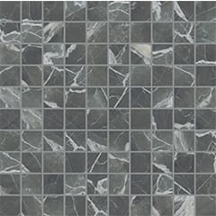 Мозаика Casa Dolce Casa Stones Calacatta Black Glossy Mosaico (3X3) 756686, цвет чёрно-белый, поверхность полированная, квадрат, 300x300