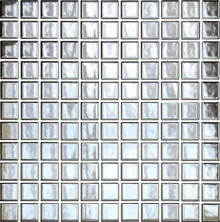 Мозаика Starmosaic Homework Silver Glossy, цвет серый, поверхность глянцевая, прямоугольник, 302.5x302.5