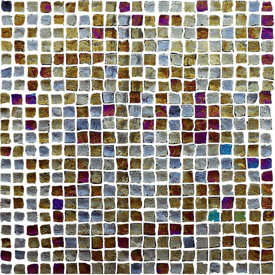 Мозаика Casa Dolce Casa Vetro Metalli Iridescente 735639, цвет разноцветный, поверхность глянцевая, квадрат, 300x300