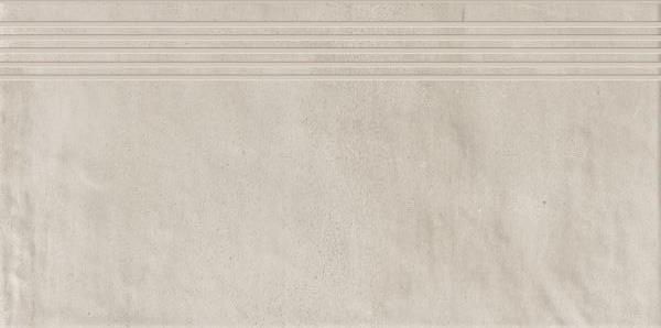 Ступени Paradyz Hybrid stone Bianco Stopnica Prosta Nacinana, цвет белый, поверхность рельефная, прямоугольник, 298x598