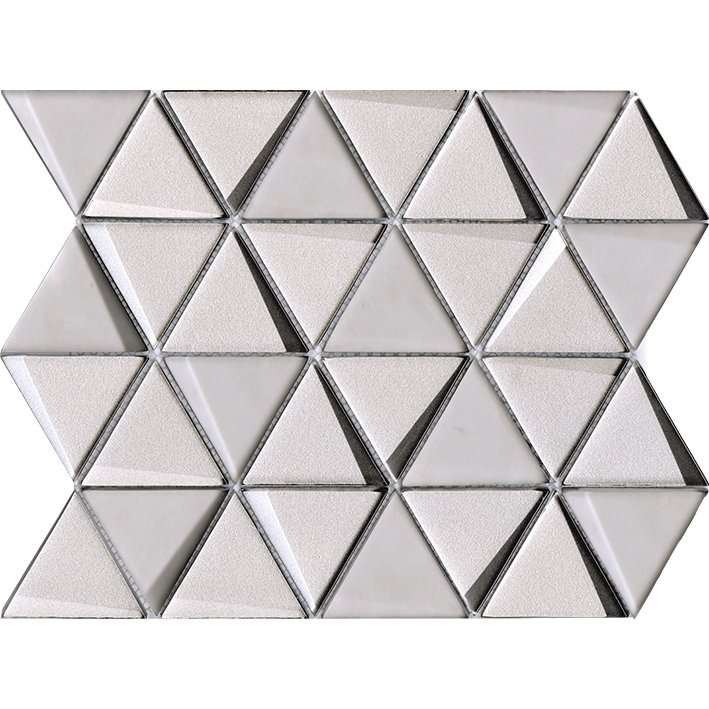 Мозаика L'Antic Colonial Effect Triangle Silver L244009631, цвет серый, поверхность матовая, прямоугольник, 260x310