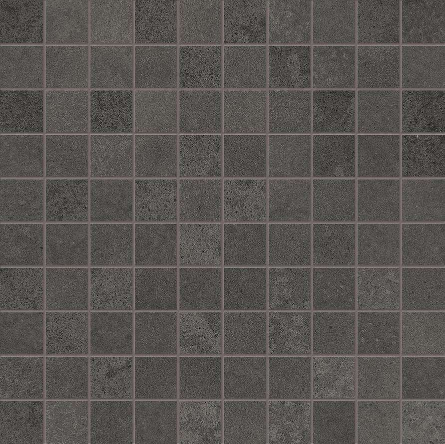 Мозаика Ergon Tr3Nd Mosaico Concrete Black EAVZ, цвет чёрный, поверхность матовая, квадрат, 300x300