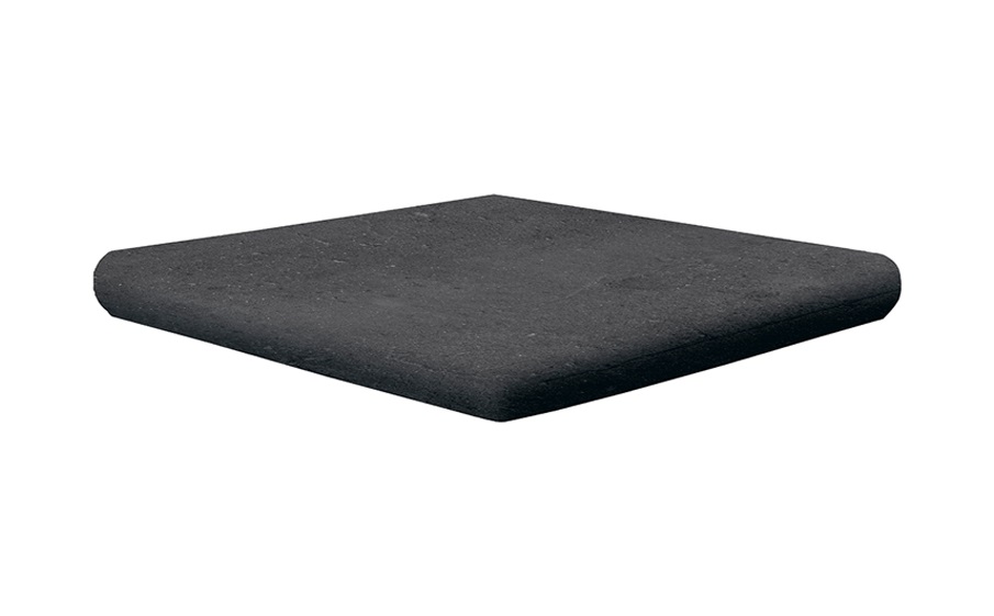 Ступени Exagres Portland Cartabon Black Anti-slip, цвет чёрный, поверхность матовая, квадрат, 330x330