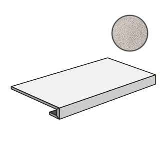 Ступени Sant Agostino GR.120 Set Concrete Pearl CSAGRSCP12, цвет серый, поверхность матовая, прямоугольник с капиносом, 330x1200