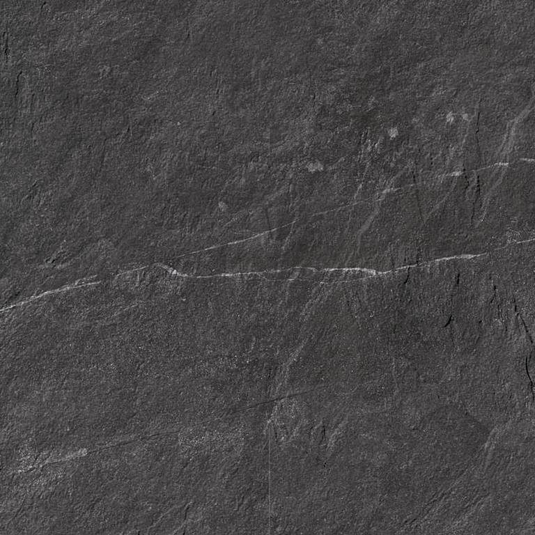 Керамогранит Supergres Stonework Ardesia Nera SAN0, цвет чёрный, поверхность матовая, квадрат, 600x600