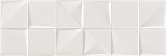 Керамическая плитка Argenta Lure Mosaic White, цвет белый, поверхность глянцевая, прямоугольник, 200x600