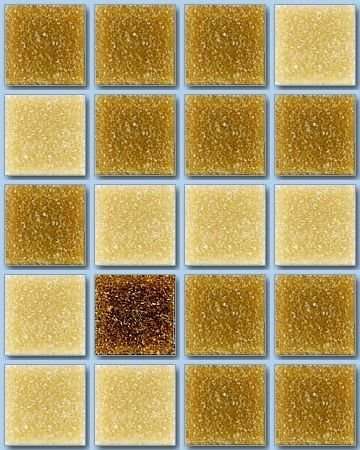 Мозаика Irida Breeze Gobi, цвет жёлтый, поверхность глянцевая, квадрат, 327x327