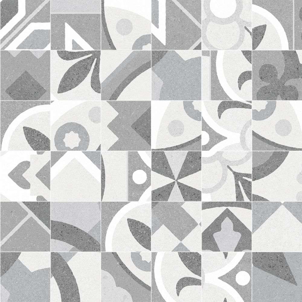 Мозаика Peronda Ground D.Mila Cold Mosaic/Sf 23442, цвет серый, поверхность матовая, квадрат, 300x300