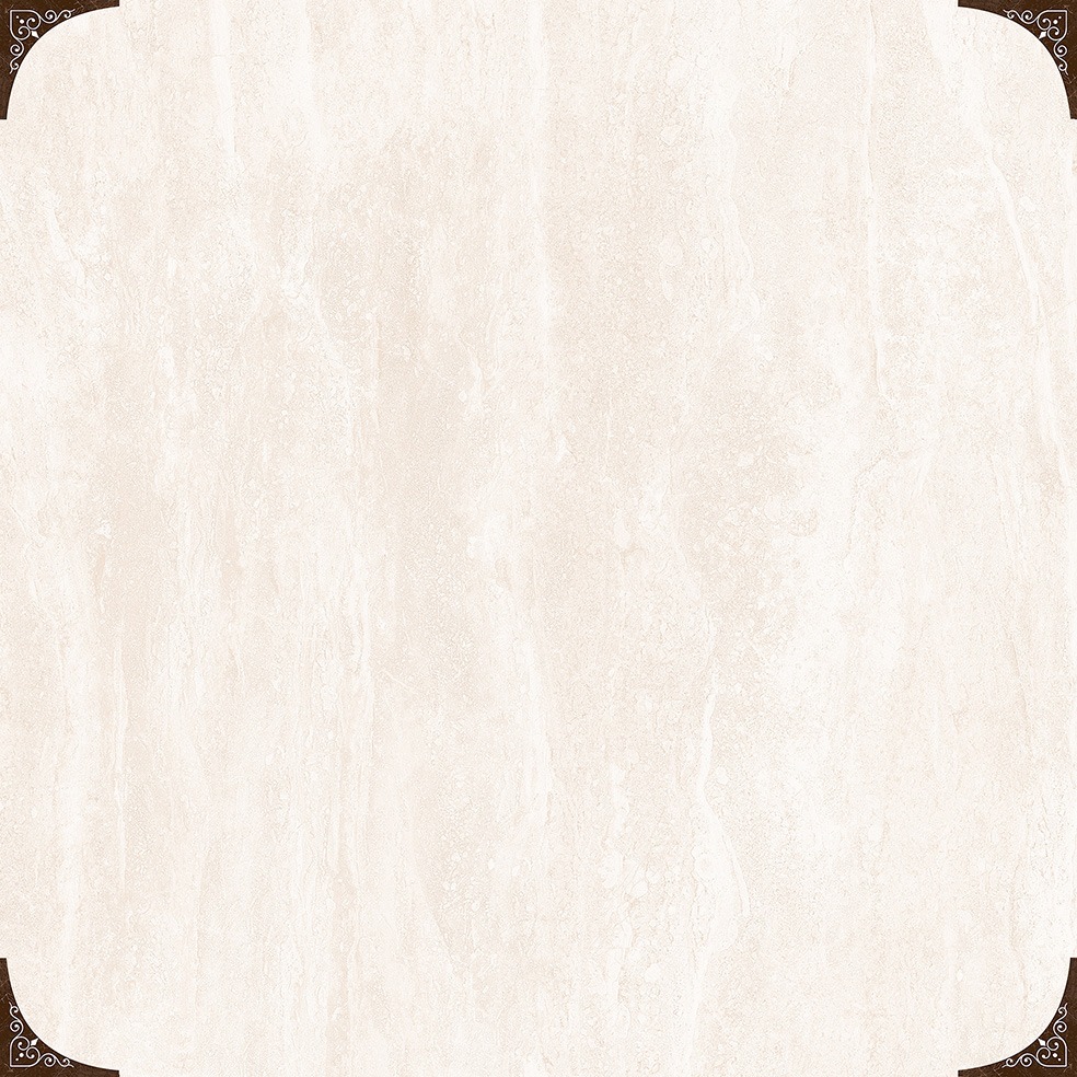 Керамогранит Eurotile Lia Light, цвет слоновая кость, поверхность глянцевая, квадрат, 495x495