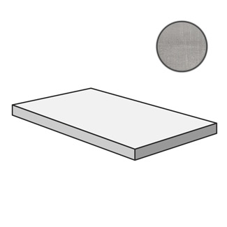 Ступени Terratinta Betonwood Grey TTBW05GCL, цвет серый, поверхность матовая, прямоугольник с капиносом, 340x900