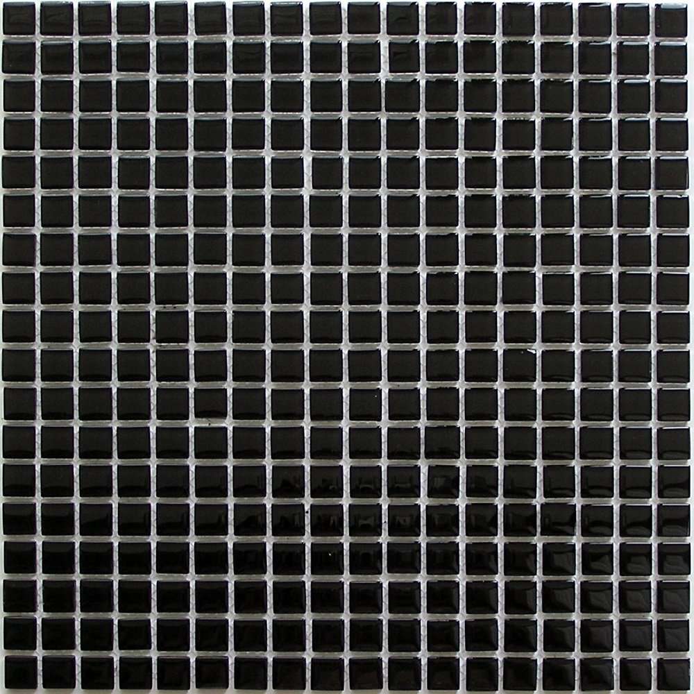 Мозаика Bonaparte Bonaparte Super Black, цвет чёрный, поверхность глянцевая, квадрат, 300x300