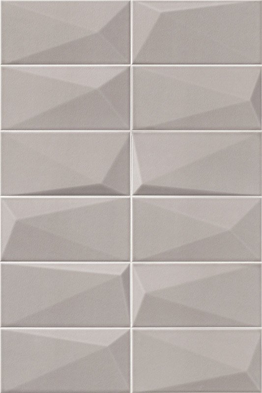 Керамическая плитка Mainzu Diamond Pearl, цвет серый, поверхность глянцевая, кабанчик, 100x200
