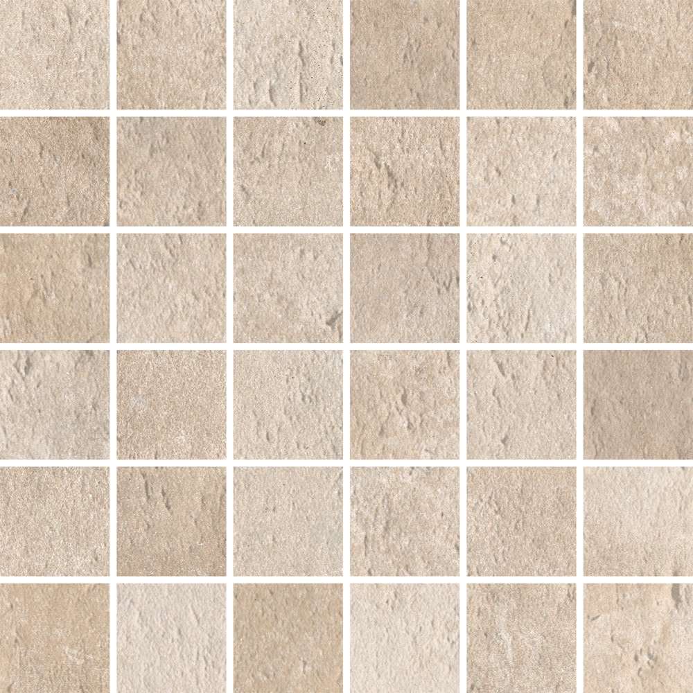 Мозаика Cerdomus Verve Mosaico 4,7x4,7 Beige 62111, цвет бежевый, поверхность матовая, квадрат, 300x300