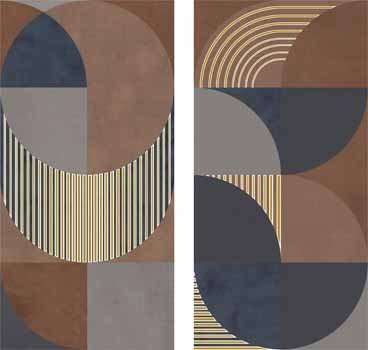 Декоративные элементы La Faenza Terra DK 12, цвет разноцветный, поверхность матовая, прямоугольник, 600x1200