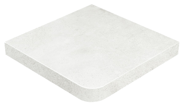 Ступени Gres de Aragon Urban Esquina Blanco Anti-Slip, цвет белый, поверхность матовая, квадрат с капиносом, 330x330
