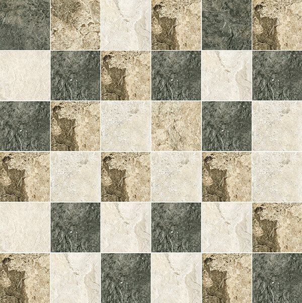 Мозаика Halcon Stone Mix Mosaico, цвет разноцветный, поверхность структурированная, квадрат, 300x300