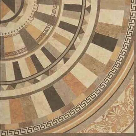 Декоративные элементы Kerasol Helena Roseton, цвет коричневый, поверхность матовая, квадрат, 450x450