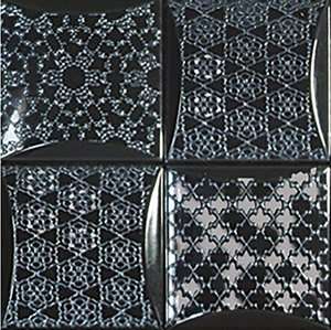 Декоративные элементы Brennero Luce Dec. Frame Nero FRANEF, цвет чёрный, поверхность глянцевая, квадрат, 250x250