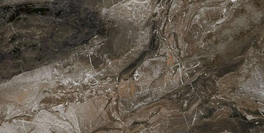 Керамогранит Ecoceramic Hermitage Umber, цвет коричневый, поверхность полированная, прямоугольник, 600x1200