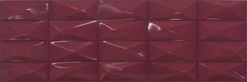 Керамическая плитка Ibero Perlage Claire Amarante, цвет бордовый, поверхность глянцевая, прямоугольник, 250x750